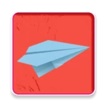 origami flying air android application logo